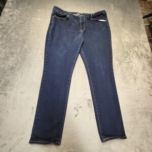 Levis 711 Skinny Jeans Womens 34 Blue Stretch Denim Mid Rise Slim Fit 34x30
